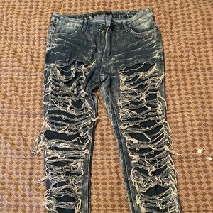 1980s Women Thrill Ripped Jeans